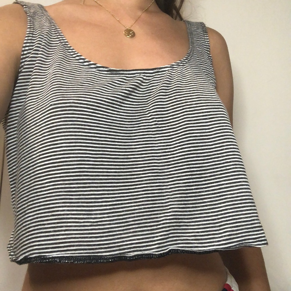 Basic Striped Crop Top